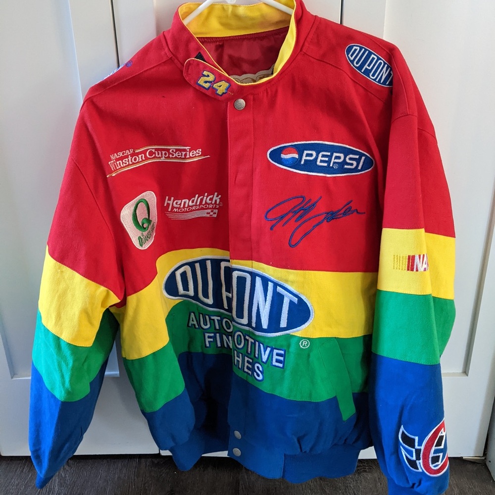 Vintage NASCAR Jacket - DuPont Jeff Hamilton Edition